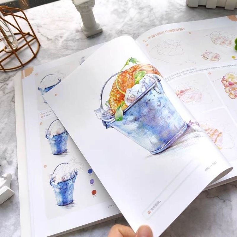 VẼ Chì màu đồ ăn nhiều mẫu