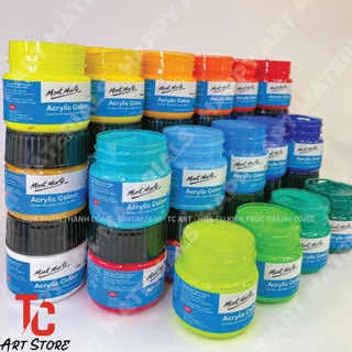 Acrylic 100ml Mont Marte - Vẽ trên mọi chất liệu - Full bảng màu