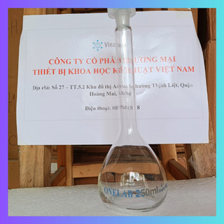 Bình định mức thủy tinh trắng
