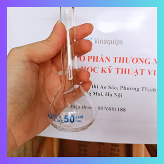 Bình định mức thủy tinh trắng