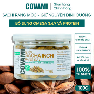 [ DATE MỚI ] Hạt dinh dưỡng sachi inchi đã tách vỏ nhân rang mộc thương hiệu COVAMI 100GR