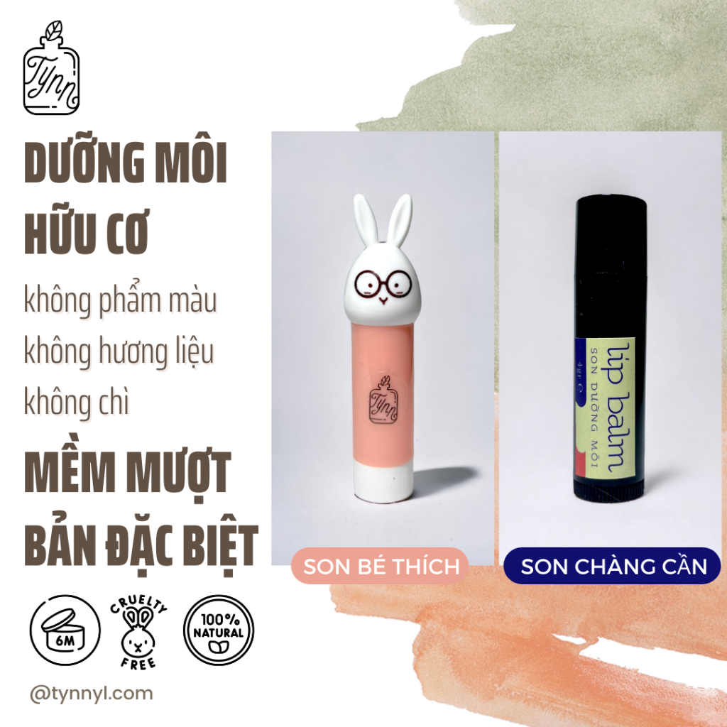 Son Dưỡng Môi Hữu Cơ Thuần Chay