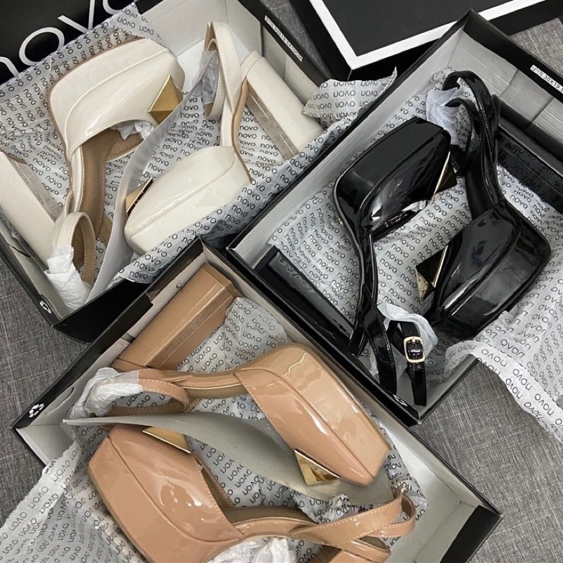 ORDER  Novo Sandal gót trụ xuất Châu Âu 11cm chắc chắn