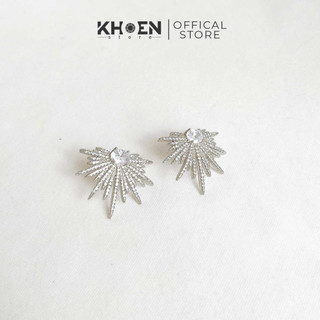Bông tai nữ - Tia xi bạc 925 đính đá zircon