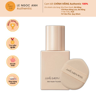 Kem nền che khuyết điểm jung saem mool skin nuder foundation 30ml