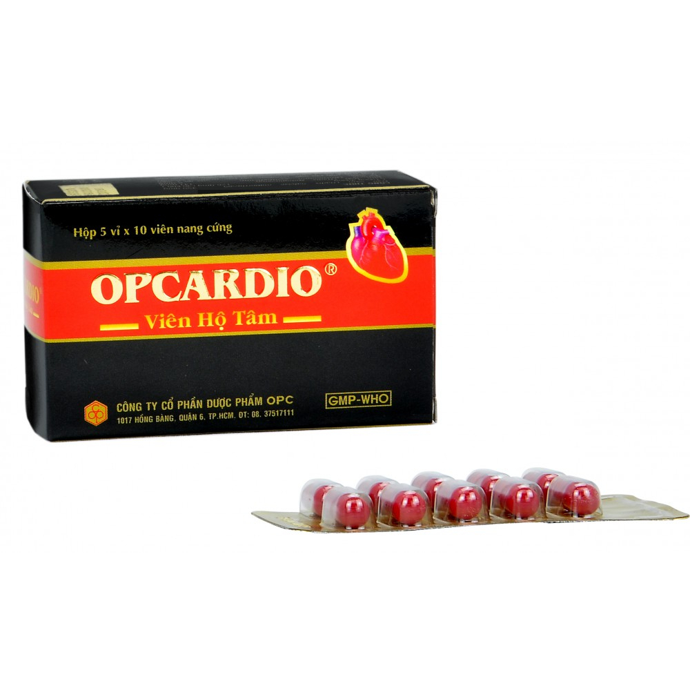 VIÊN HỘ TÂM OPCARDIO giúp Phòng ngua và điều tri các chứng đau thắtngực
