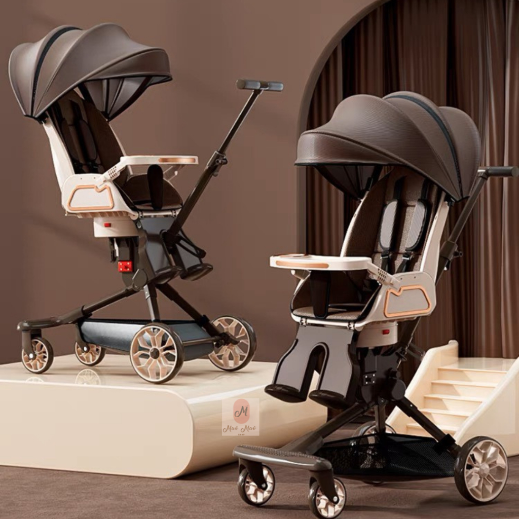 Xe đẩy cho bé , xe đẩy trẻ em V9 ( BẢN CAO CẤP ) kèm bàn ăn, có đèn và nhạc sinh động cho bé