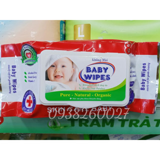 Khăn ướt không mùi Baby Wipes gói 80g