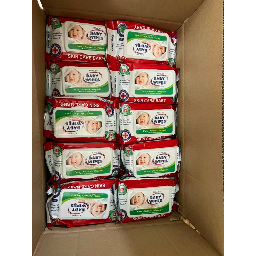 Khăn ướt không mùi Baby Wipes gói 80g