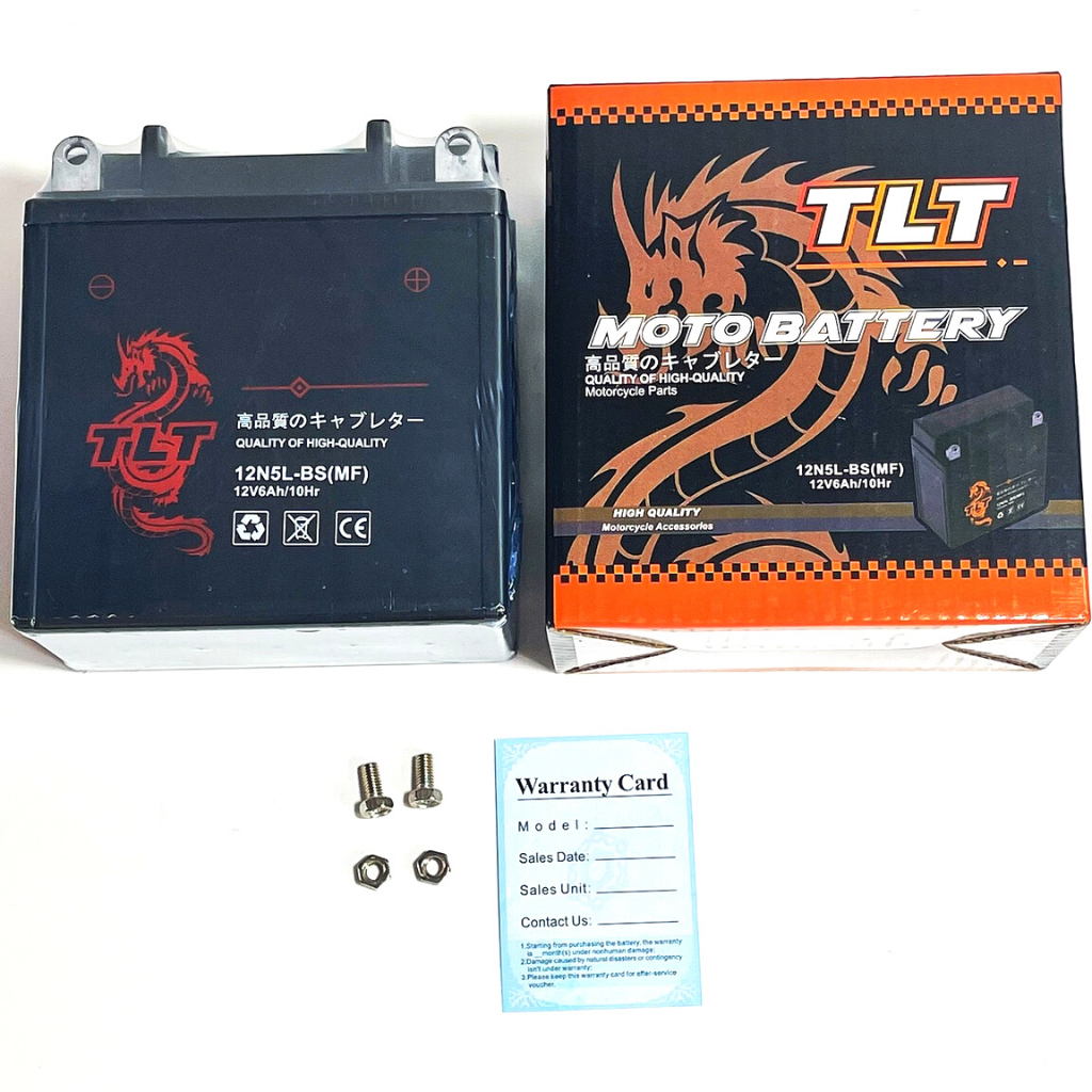 Ắc quy khô xe máy TLT 6AH/12V dùng cho xe wave,dream và các dòng xe tay ga bảo hành 12 tháng]