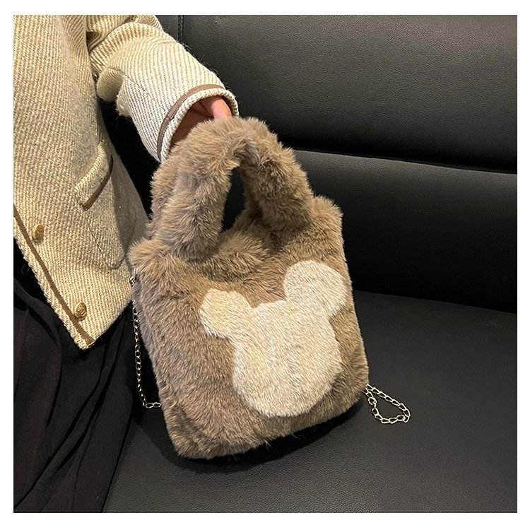 Túi Xách Lông Thú Hình Gấu