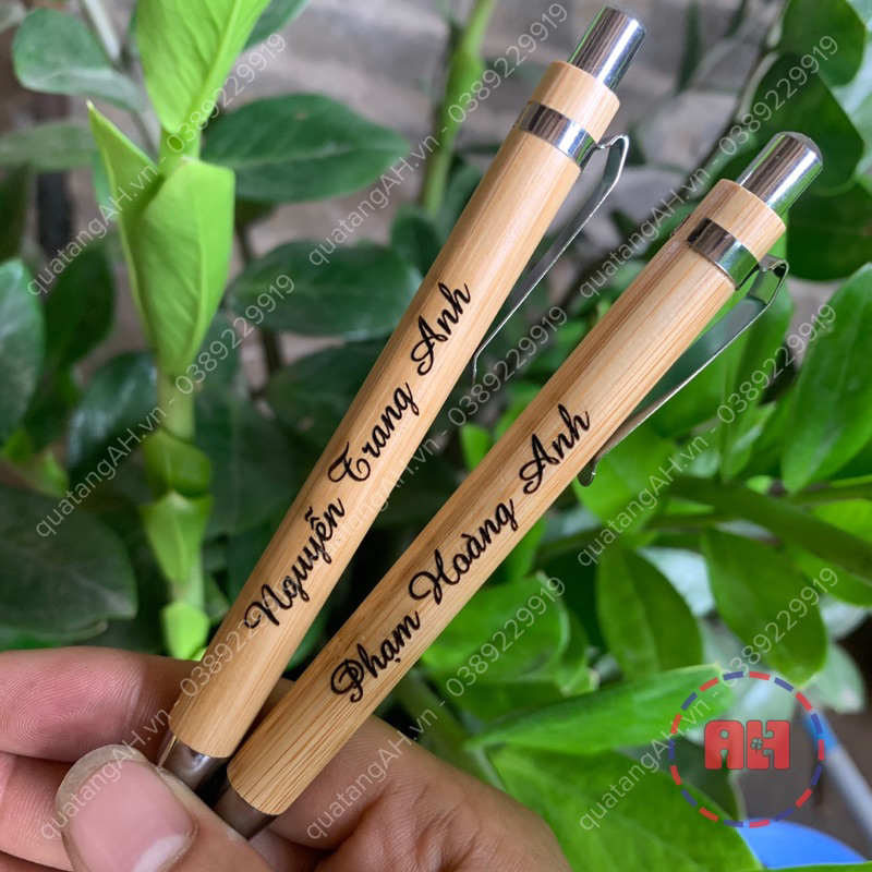 Bút bi tre đẹp khắc tên theo yêu cầu