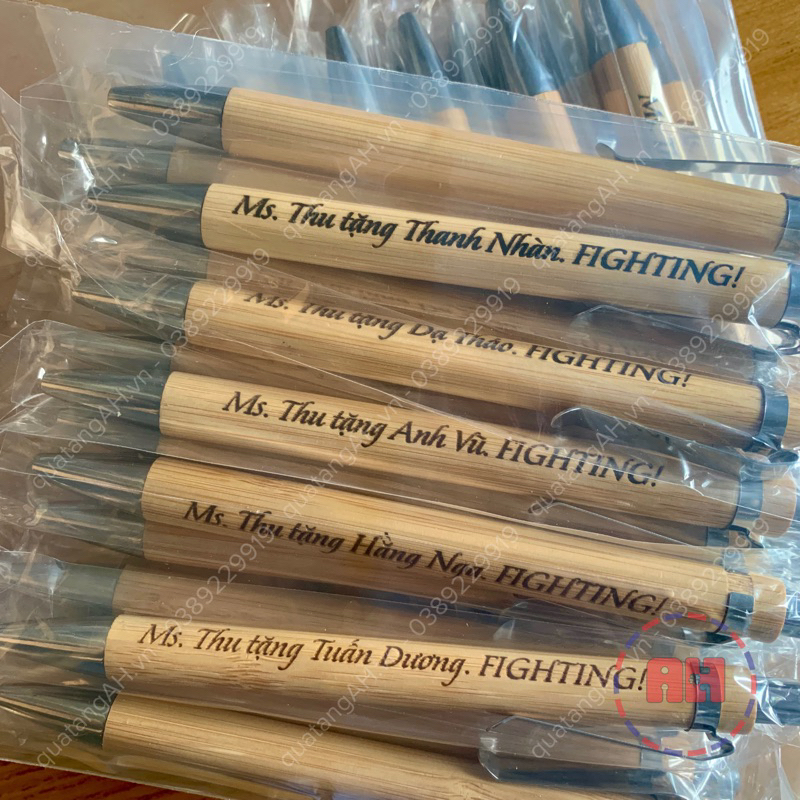 Bút bi tre đẹp khắc tên theo yêu cầu