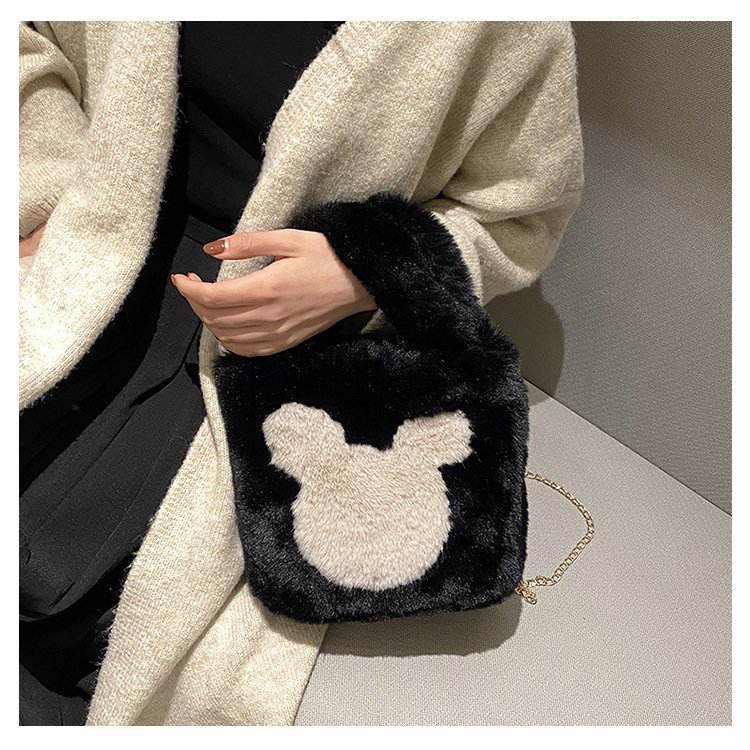 Túi Xách Lông Thú Hình Gấu