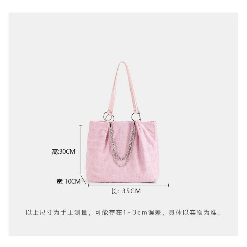Túi tote đeo vai màu hồng ngọt ngào