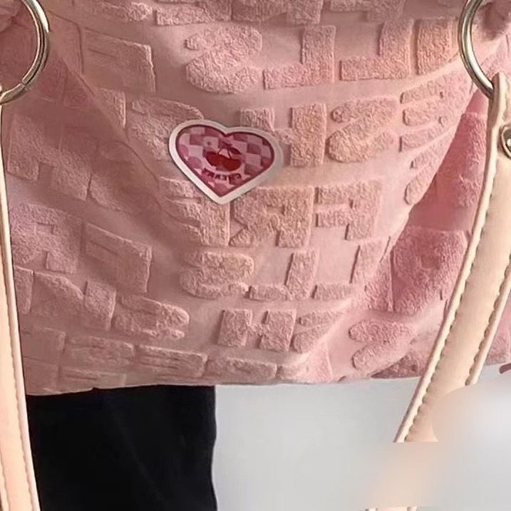 Túi tote đeo vai màu hồng ngọt ngào