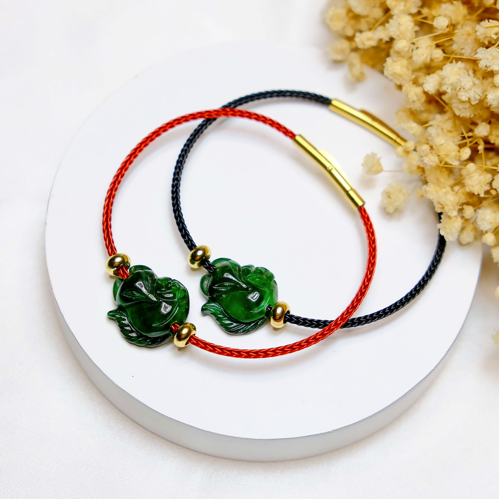 Vòng tay hồ ly ôm hoa ngọc sơn thủy UPCARA