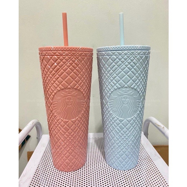 LY UỐNG NƯỚC STARBUCKS CORAL 710ML Siêu chất hàng loại 1 logo khắc tặng kèm ống hút