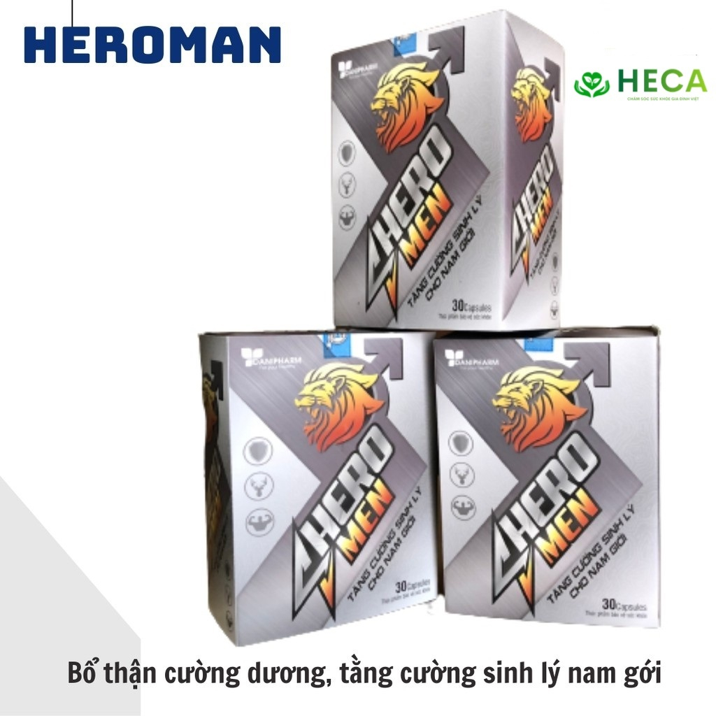 (DANI) Viên uống hỗ trợ bổ thận mạnh gân cốt - Hero Man DANIPHARM (hộp 30 viên)