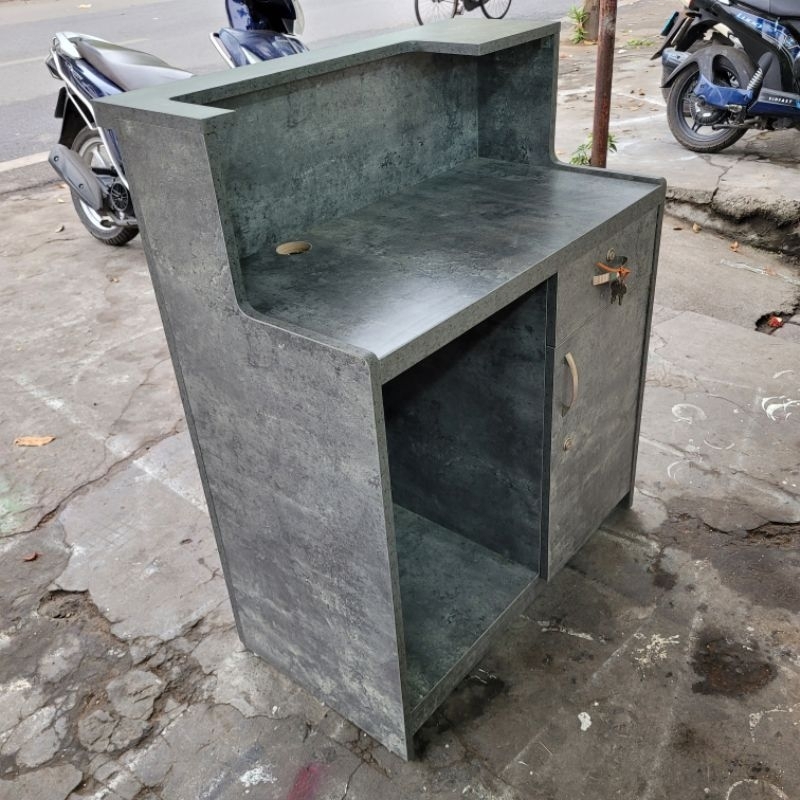 Quầy thu ngân, bàn lễ tân gỗ giả đá