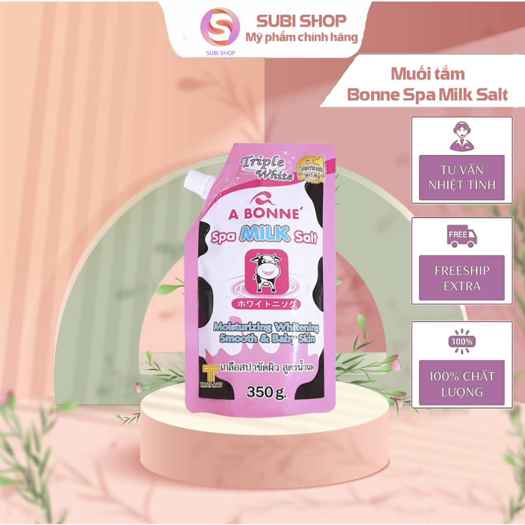 Muối tắm sữa bò tẩy tế bào chết A Bonne Spa Milk Salt Thái Lan 350gr