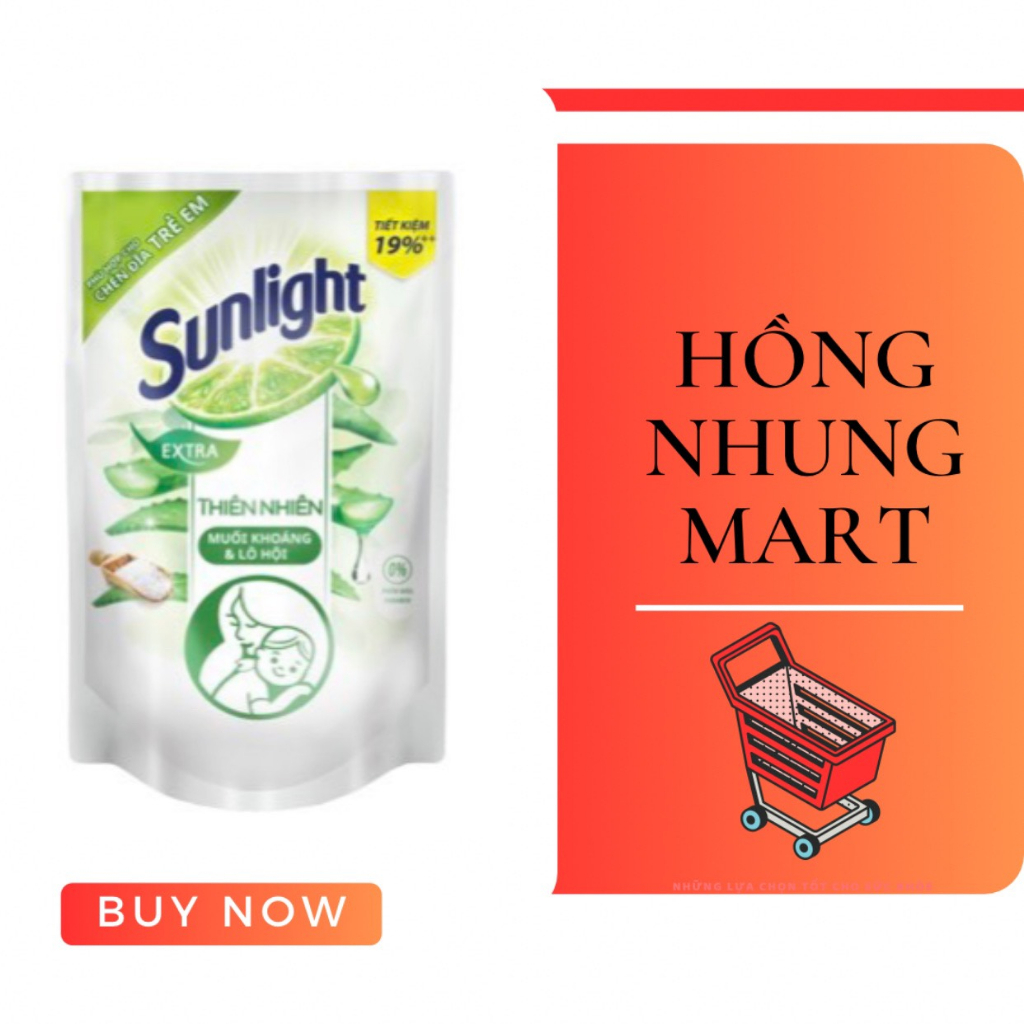 Nước Rửa Chén Sunlight Muối khoáng Lô Hội 3.2L/3,4KG