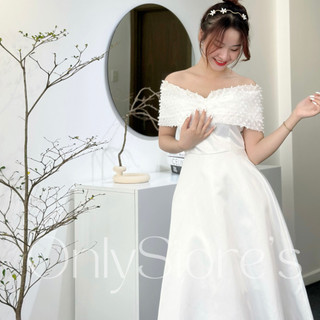 TK032 Đầm tiểu thư trễ vai dáng xòe