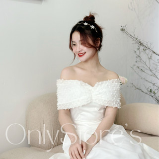 TK032 Đầm tiểu thư trễ vai dáng xòe