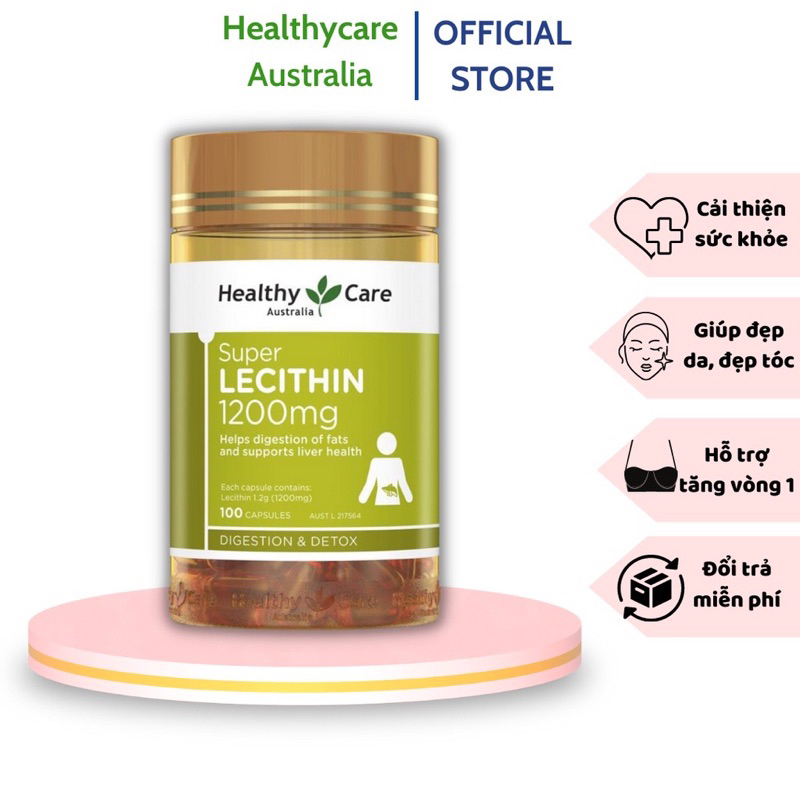 Mầm đậu nành Lecithin Healthy Care – Úc