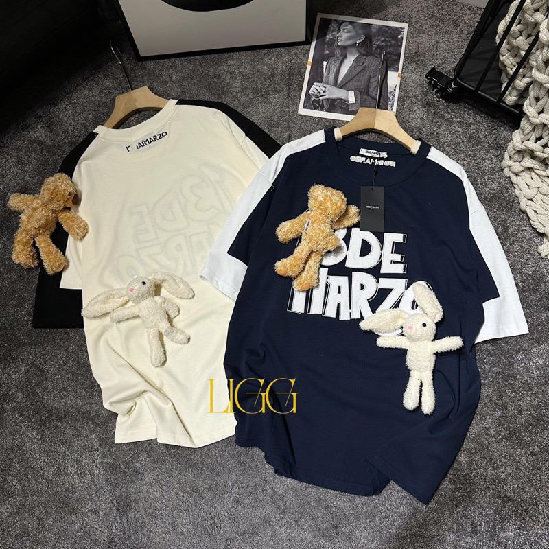 Áo Phông 13DE MARZO Kèm 2 Gấu Phối Màu Hot Hit