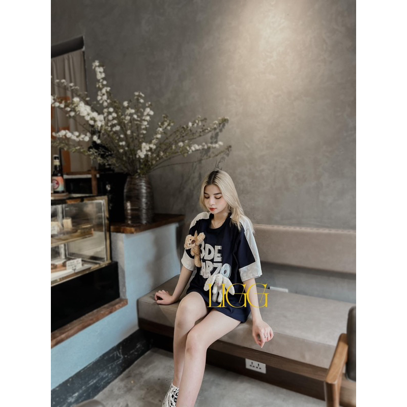 Áo Phông 13DE MARZO Kèm 2 Gấu Phối Màu Hot Hit