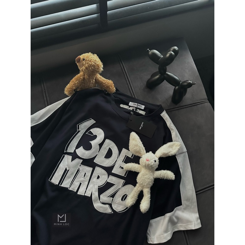 Áo Phông 13DE MARZO Kèm 2 Gấu Phối Màu Hot Hit