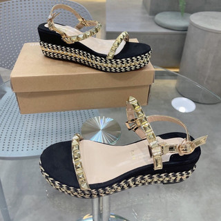 Sandal xuồng đinh tán lbt cao cấp hemin shoes