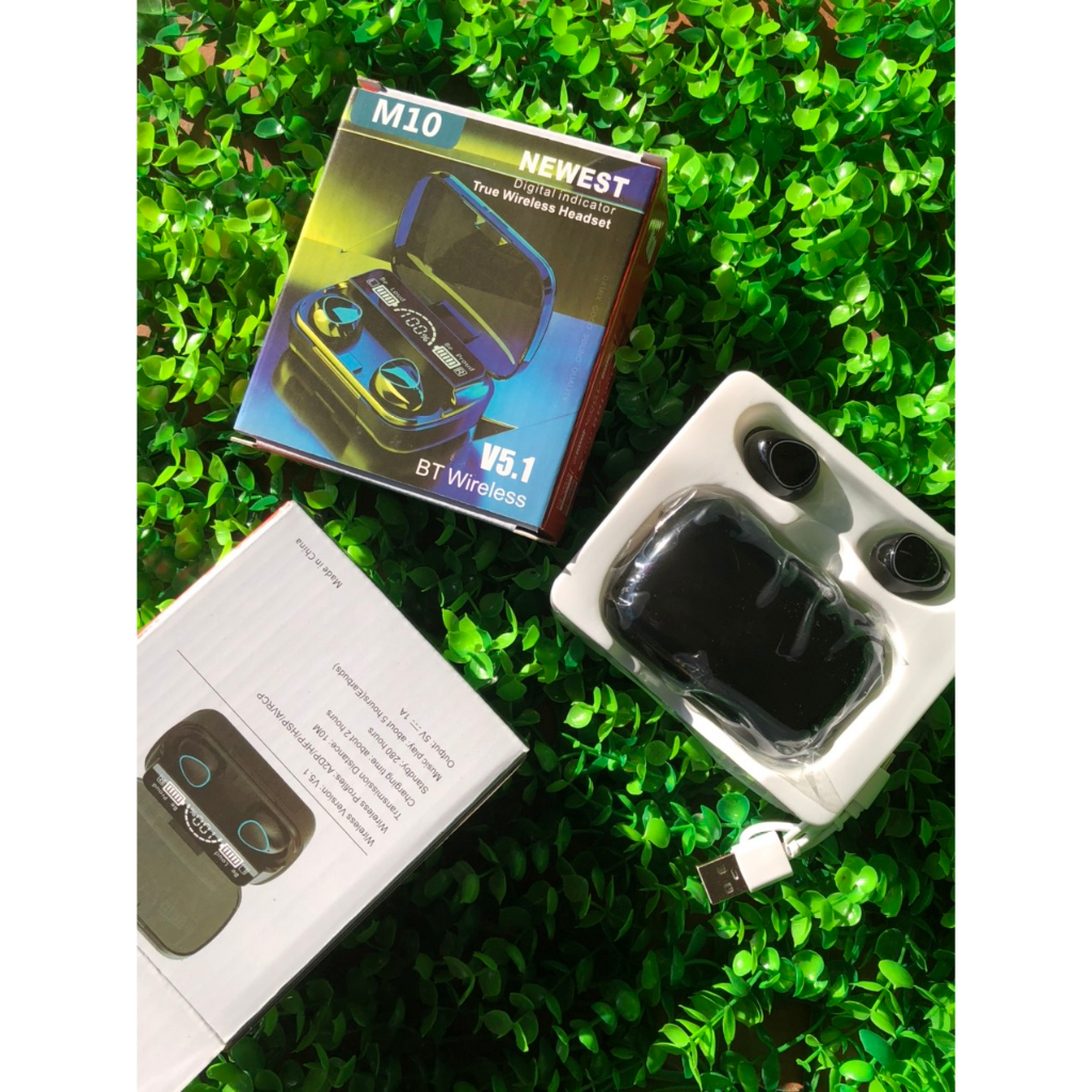 Tai Nghe Bluetooth Gaming M10 Pro Tai Nghe Không dây phiên Bản Nâng Cấp Pin Trâu,Tích Hợp Sạc Dự Phòng 2500mAh