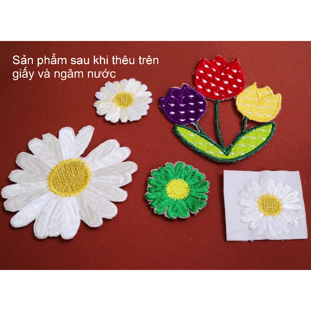 Giấy lót thêu vi tính, thêu tay không ủi , loại tốt dày  giúp vải không bị co, giãn khi thêu