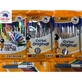 Bút bi viết BIC nhiều loại màu siêu êm thương hiệu Pháp -made in France