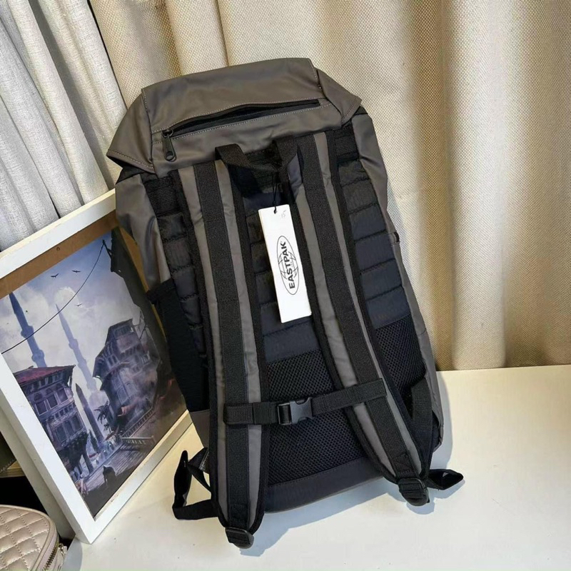 - Balo du lịch siêu chứa  vừa laptop Eastpak rucksack backpack--màu xám chống nước