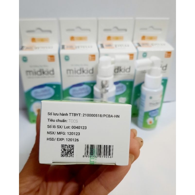 MUA 1 TẶNG 1 Siêu khuyến mại tặng 1 gói tăm bông hoặc kẹp càng cua 5 răng khi mua 1 Xịt Midkid hết sâu sún hà mủn,ố vàng