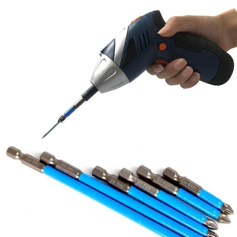 Đầu Tua Vít Dụng Cụ Cầm Tay Từ Tính Chống Trượt PH2 Đầu Khoan Điện Cầm Tay Phù Hợp Với Chuôi Lục Giác 50/90/150Mm