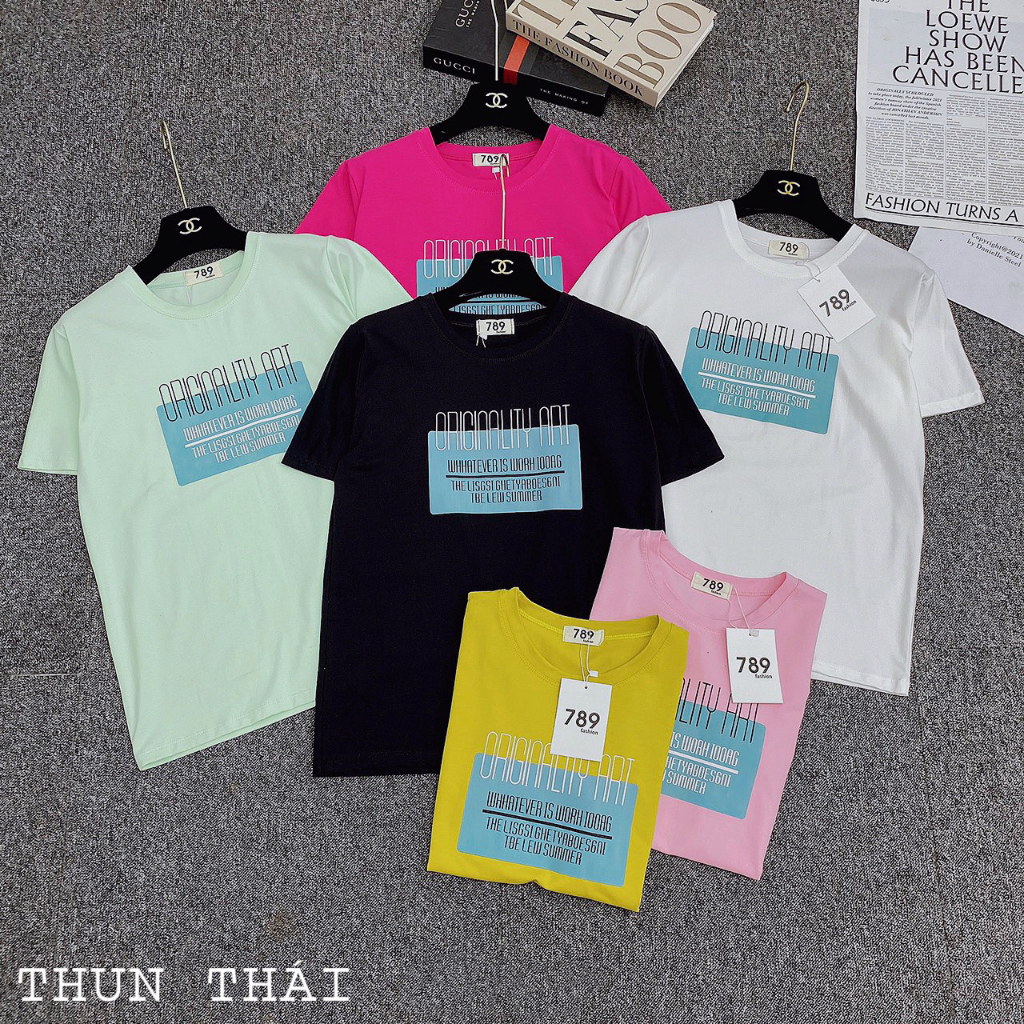 Áo Thun Thái Nữ Cao Cấp Chất Xịn Đẹp Mịn Mát MIYUNA Mã Hình Gấu Xinh Xắn