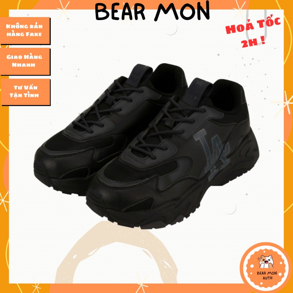 Giày MLB Big Ball Chunky Lite La Dodgers 32Shc3111-07L Màu Đen Logo La màu xanh
