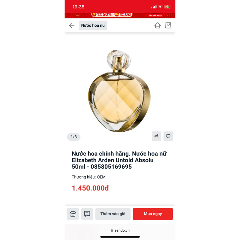 Mình pass nước hoa chính hãng còn nguyên tem nguyên hộp