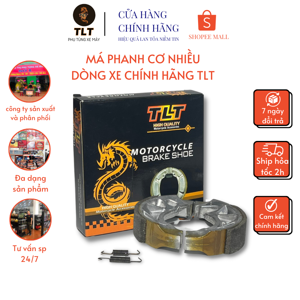 Má phanh cơ TLT, bố thắng đĩa dành cho xe Honda RSX,WAVE,DREAM,WINNER sản xuất tại Thái Lan bảo hành 12 tháng