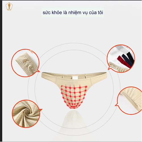 Quần lót nam TRAZ quần lót lọt khe thun cotton trơn nam giới
