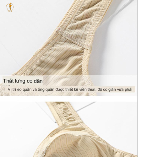 quần lót nam TRAZ quần lót lọt khe thun cotton trơn nam giới (hình chụp tại shop)