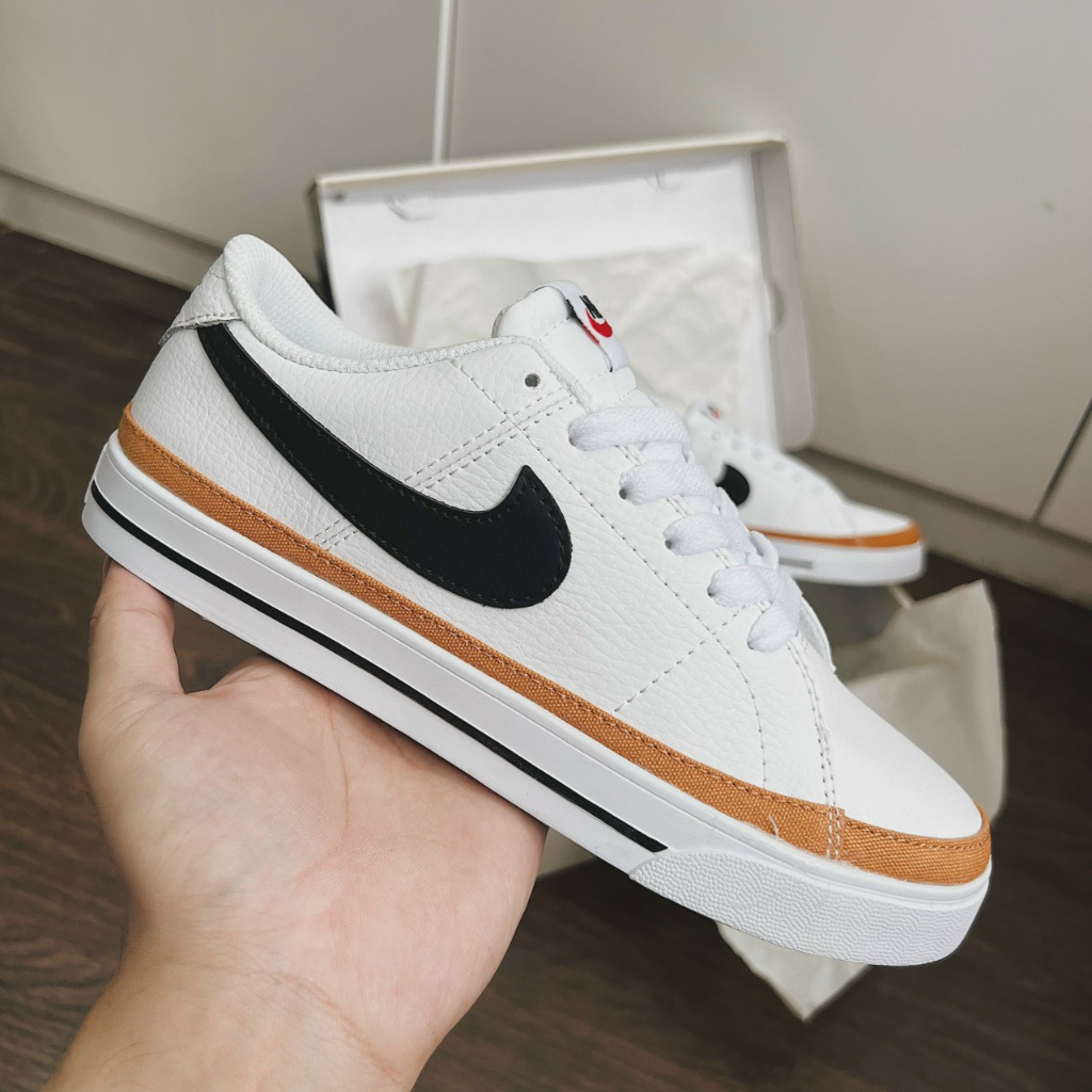 Giày sneaker Nik.e Court Legacy low White-Code CU4150-102-Full box