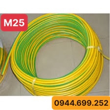Dây tiếp địa, cáp thoát sét Vàng Xanh KoHan M25, thiết diện 1x25mm2 ( giá 1m dài )