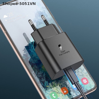 Bộ sạc pd 25w chân type c sạc nhanh cho nhiều dòng note10/note20/a70/a71/a80/a90/s20/ s20