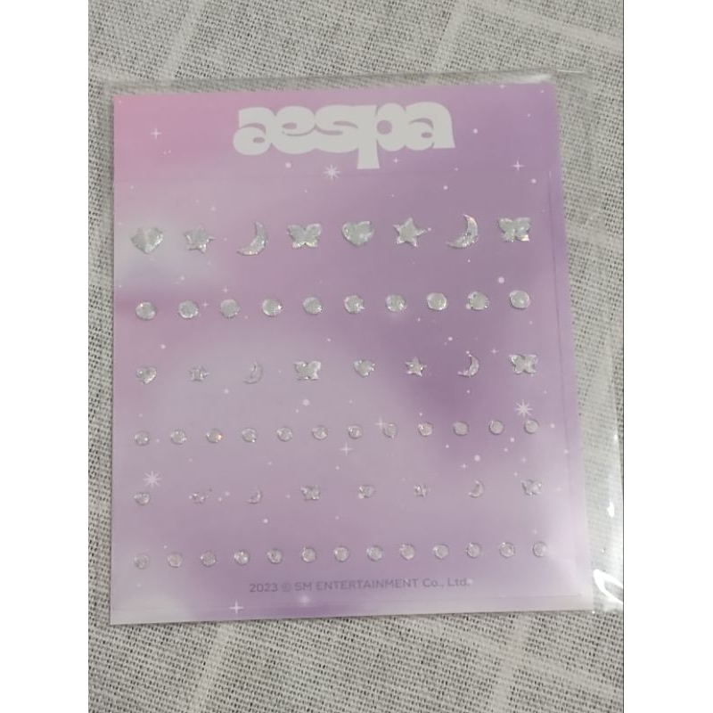 aespa sticker official dán móng dán mắt.... Trang trí bling bling cute