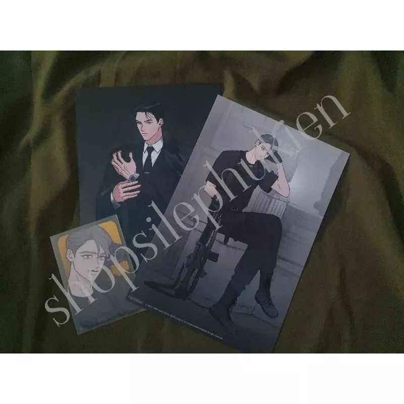 Postcard hắc hổ lịch 2022 Lezhin chính hãng